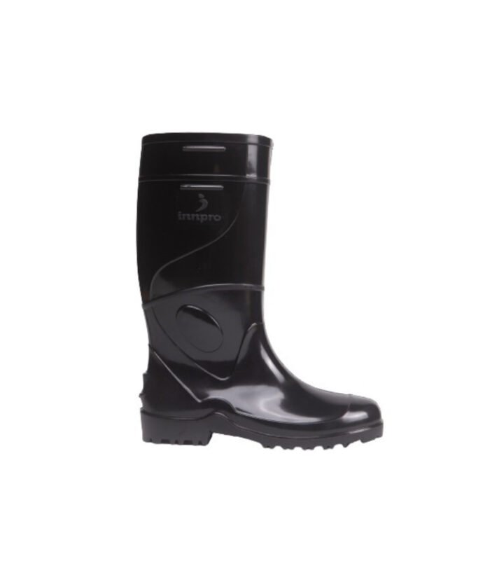 Bota de Chuva Preta em PVC Cano Longo - Imagem 1