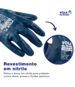 Luva Nitrílica Punho Malha Volk CA 25084 - Imagem 8