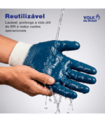 Luva Nitrílica Punho Malha Volk CA 25084 - Imagem 4