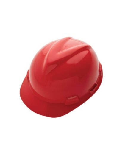 Capacete Vermelho MSA V-Gard Classe B CA 498
