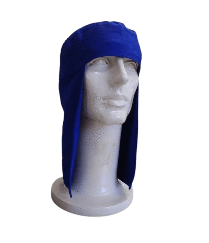 Capuz Árabe Ganiris Azul Royal 100% Algodão para Solda - Imagem 1