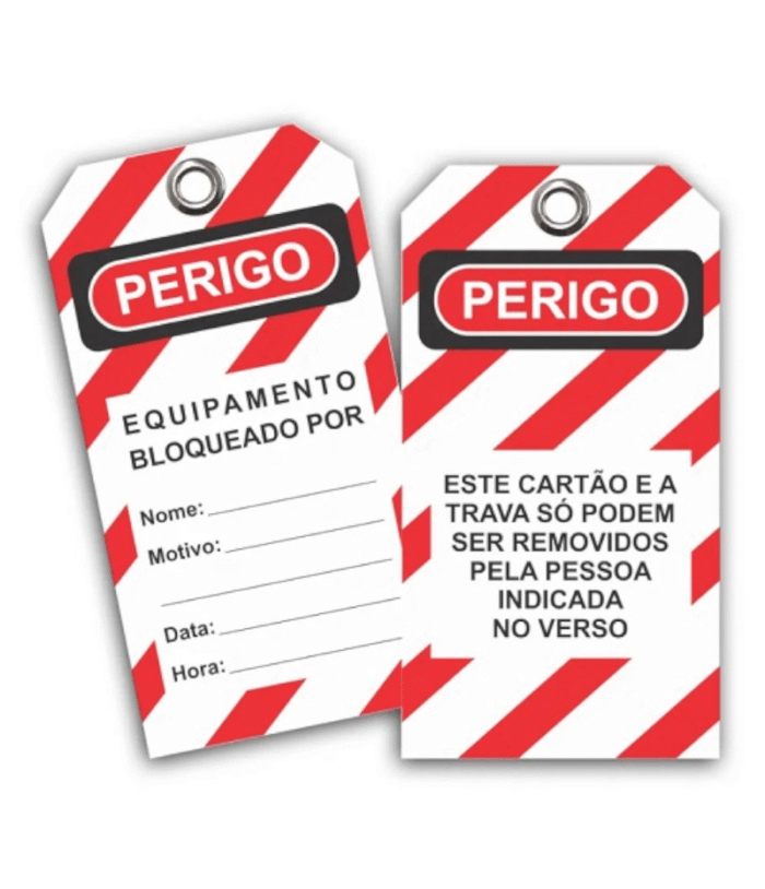 Cartão De Identificação Bloqueio Auto Laminado 77x146mm C/5un Brady - Imagem 1