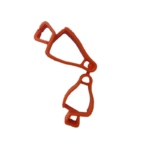 Clip Prendedor de Luvas Laranja