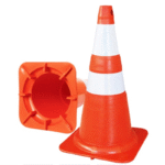 Cone Flexível 75cm NBR 15.071 com Faixa Refletiva