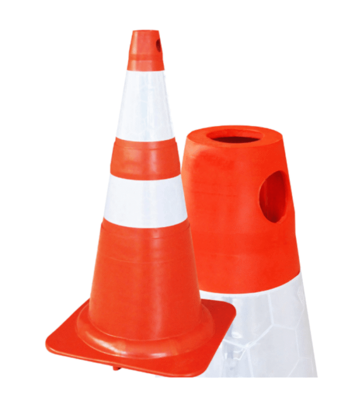 Cone Flexível 75cm NBR 15.071 com Faixa Refletiva - Imagem 3