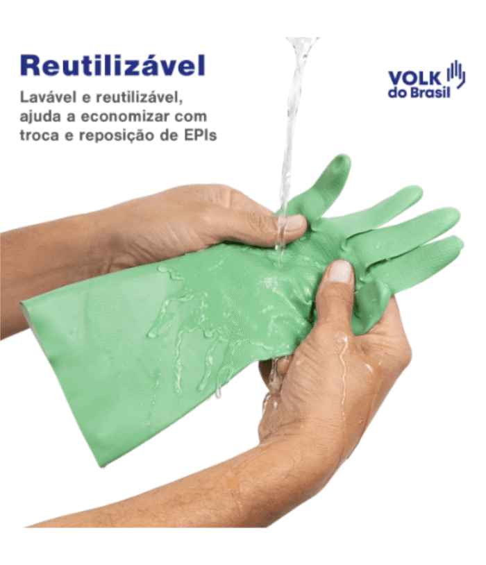 Luva Volk Nitrílica Com Forro Eco Hope CA 46543 - Imagem 5