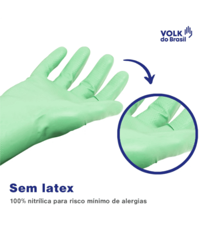 Luva Volk Nitrílica Com Forro Eco Hope CA 46543 - Imagem 6