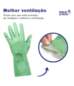 Luva Volk Nitrílica Com Forro Eco Hope CA 46543 - Imagem 7