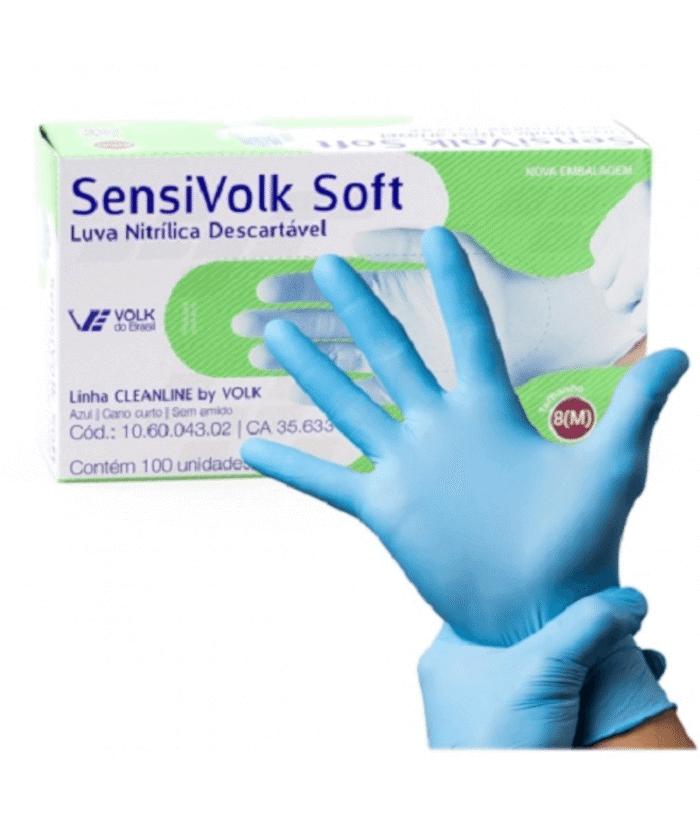 Luva Volk Sensivolk Soft C/50 Pares Sem Amido CA 46249 - Imagem 1