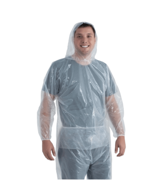 Conjunto Impermeável de Polietileno Transparente Prevemax com Capuz – CA 30354 / 30355 - Imagem 2