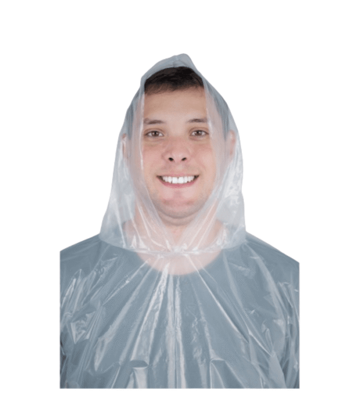 Conjunto Impermeável de Polietileno Transparente Prevemax com Capuz – CA 30354 / 30355 - Imagem 3