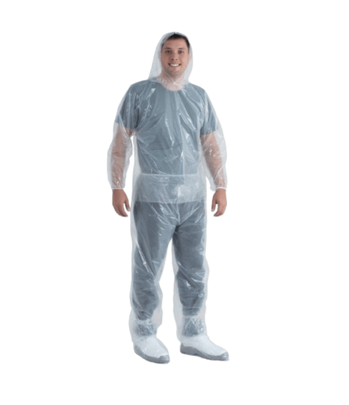 Conjunto Impermeável de Polietileno Transparente Prevemax com Capuz – CA 30354 / 30355 - Imagem 1