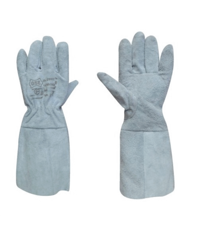 Luva de Segurança em Raspa para Soldador GSE - Punho 15cm - Linha Kevlar CA 35087 - Imagem 1