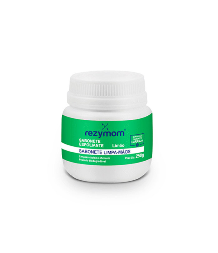Sabonete Gel Esfoliante Limpa Mãos Rezymom Limão 250g - Imagem 1