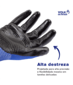 Luva de Segurança Proteção Mecânica Volk Nitril Wave CA 38932 - Imagem 9