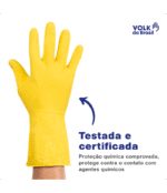 Luva de Segurança Volk Látex Multiuso CA 45629 - Imagem 8
