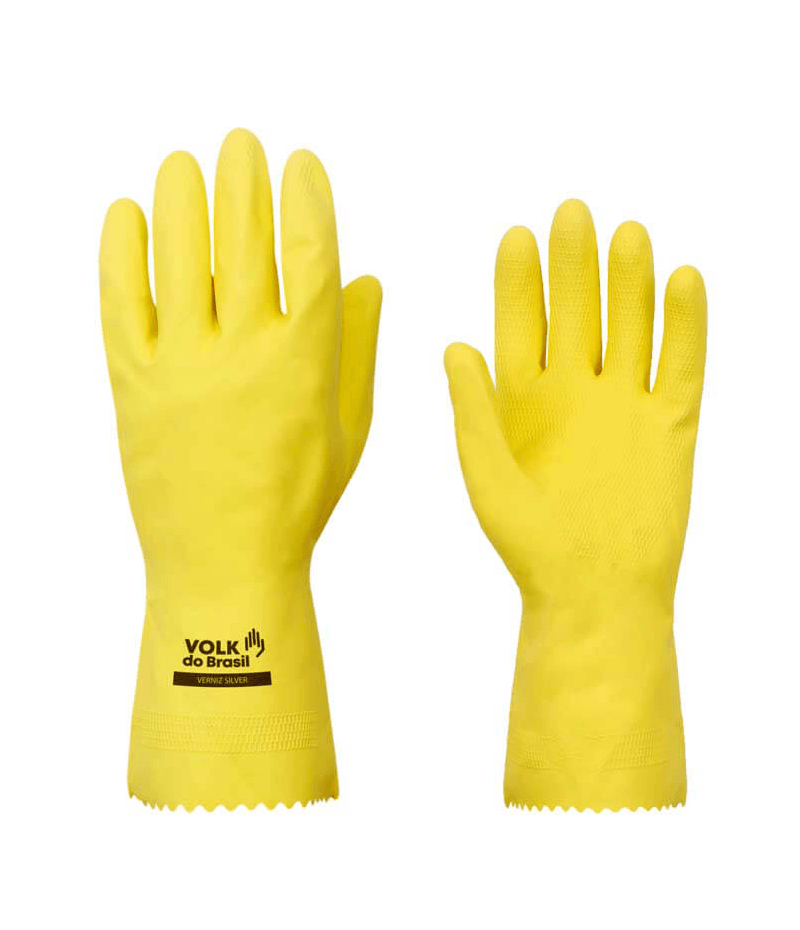 luva-latex-amarela-volk-silver-slim-ca-37277 Luva látex Amarela Volk Silver Slim CA 37277 - Imagem 1