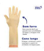 Luva Látex Ranhurada Volk CA 15100 - Imagem 4