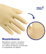 Luva Látex Ranhurada Volk CA 15100 - Imagem 7
