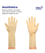 Luva Látex Ranhurada Volk CA 15100 - Imagem 5